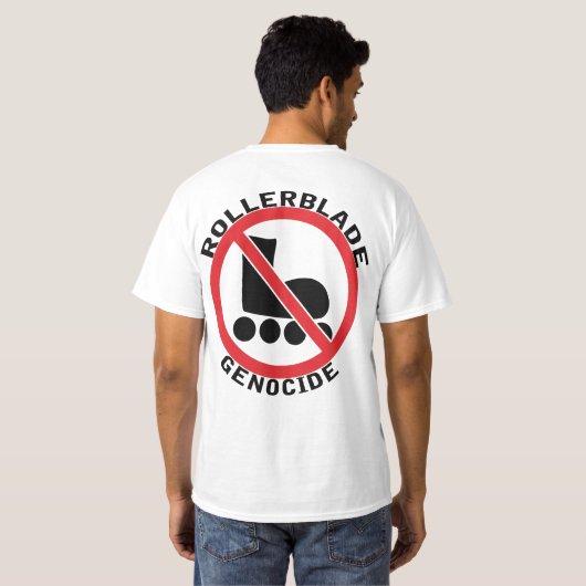 ROLLERBLADEGENOCIDE T-SHIRT (Achterkant volledig)