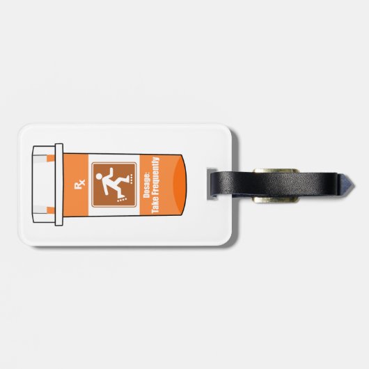 Rollerbladen is mijn drug bagagelabel (Achterkant horizontaal)