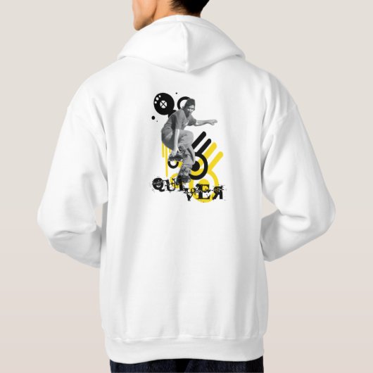 Rollerblader Grunge Hoodie (Achterkant)