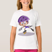 Rollerblader meisjes T-shirt (Voorkant)