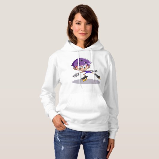Rollerblader Vrouwen Hoodie (Voorkant volledig)