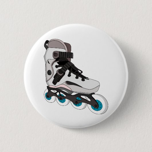 Rollerblades Rollerskates Inline Schaatsen Art Ronde Button 5,7 Cm (Voorkant)