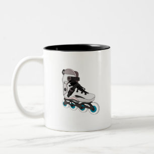Rollerblades Rollerskates Inline Schaatsen Art Tweekleurige Koffiemok