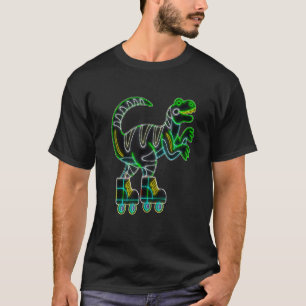 Rollerblades Schaats Dinosaur Skater Trex Rollerbl T-shirt
