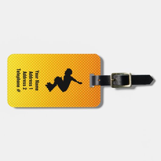 Rollerblading Bagagelabel (Voorkant horizontaal)