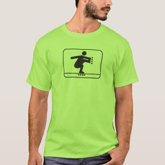 ROLLERBLADING FISHBRAIN T-SHIRT (Voorkant)