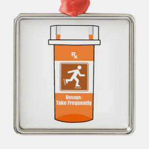 Rollerblading Is Mijn Drug Metalen Ornament