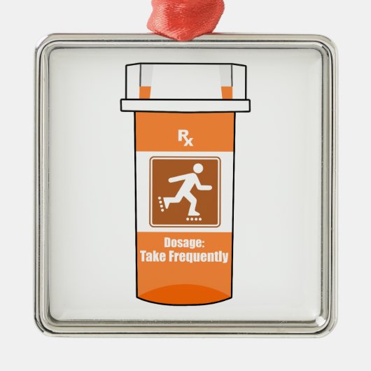 Rollerblading Is Mijn Drug Metalen Ornament (Voorkant)