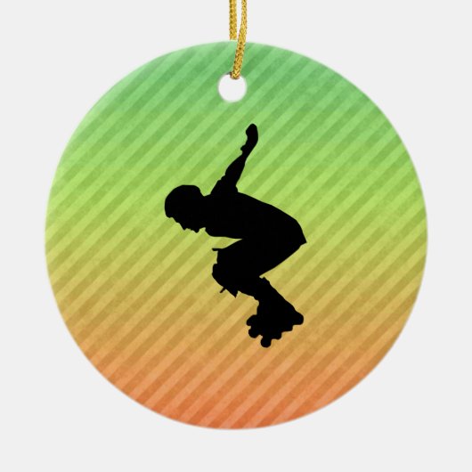 Rollerblading Keramisch Ornament (Voorkant)
