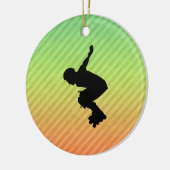 Rollerblading Keramisch Ornament (Links)