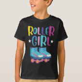 Rollerblading, kleindochter t-shirt (Voorkant)