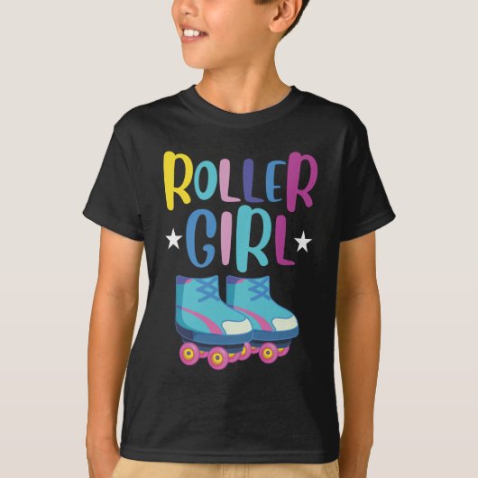 Rollerblading, kleindochter t-shirt (Voorkant)