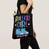 Rollerblading, kleindochter tote bag (Dichtbij)