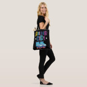 Rollerblading, kleindochter tote bag (Op model)