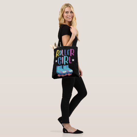 Rollerblading, kleindochter tote bag (Op model)