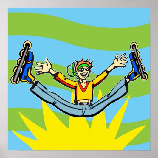 Rollerblading Poster (Voorkant)