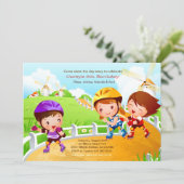 Rollerblading Tots-uitnodiging Kaart (Staand voorkant)