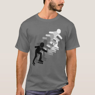 Rollerblading zes keer gradient t-shirt