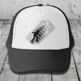 Rollerblading zes keer verloop trucker pet