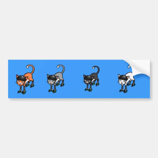 Rollercats bumpersticker (Voorkant)