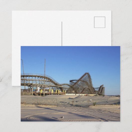 Rollercoaster Foto Briefkaart (Voorkant / Achterkant)
