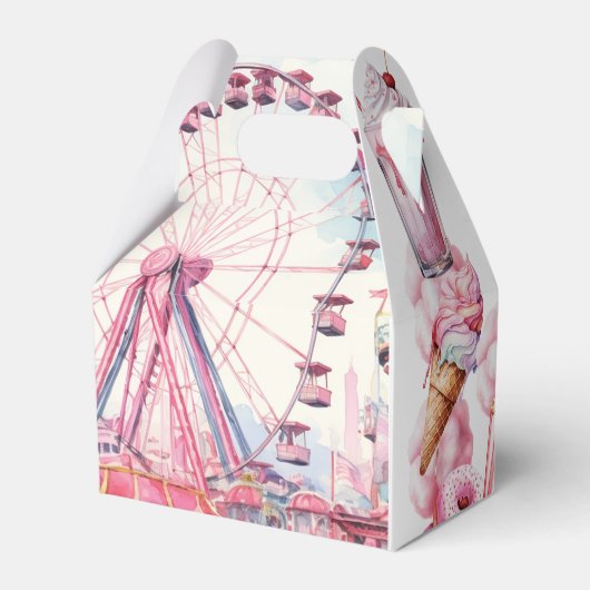 Rollercoaster Party Custom Fun en Kleurrijk Bedankdoosjes (Achterkant)