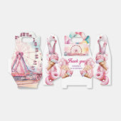 Rollercoaster Party Custom Fun en Kleurrijk Bedankdoosjes (Uitgevouwen)