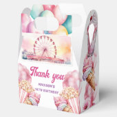 Rollercoaster Party Custom Fun en Kleurrijk Bedankdoosjes (Geopend)