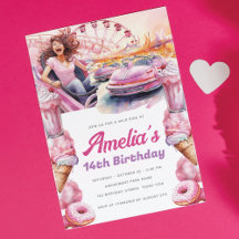 Rollercoaster Party Waterverf op maat