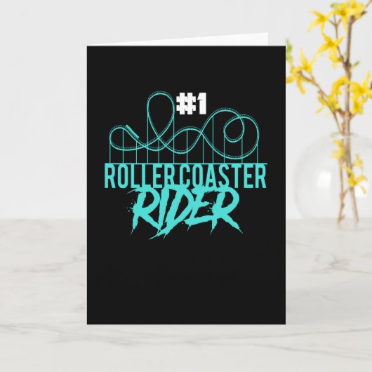 Rollercoaster Rider Rollercoaster Kaart (Gele Bloem)