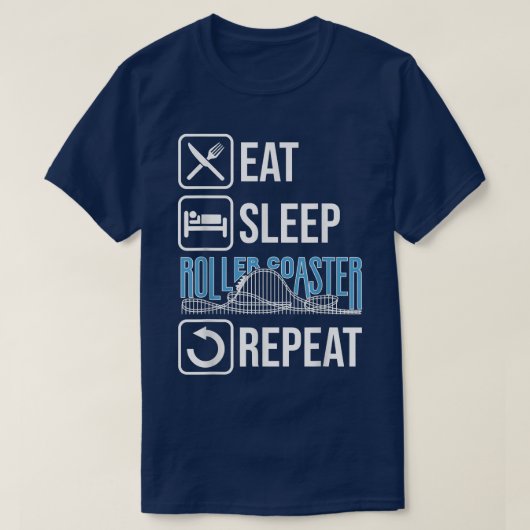 Rollercoaster Rollercoaster Amusement Park Gift Fa T-shirt (Design voorkant)