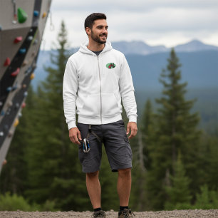 Rollercoaster Theme Park Ride Mannen Full-Zip Hoodie