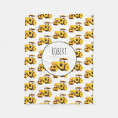 Rollerconstructielampje Bouw vrachtwagenbakken Fleece Deken (Voorkant)