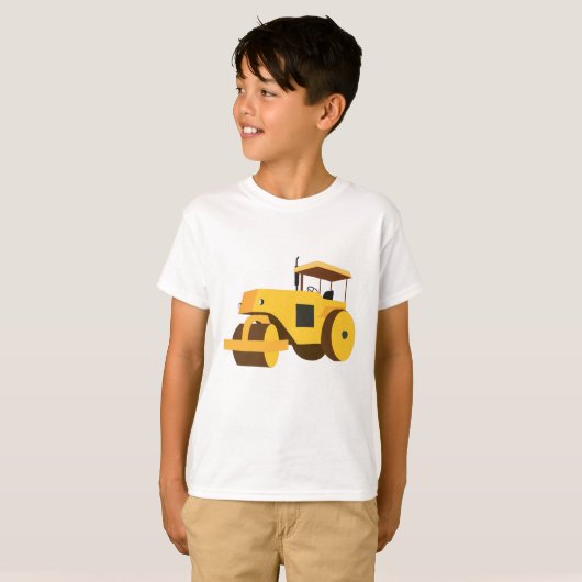Rollerconstructietransport T-shirt (Voorkant volledig)