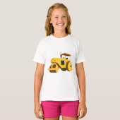 Rollerconstructietransport T-shirt (Voorkant volledig)