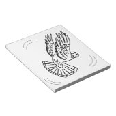 Rollerduif in Actie Notitieblok (Schuin)