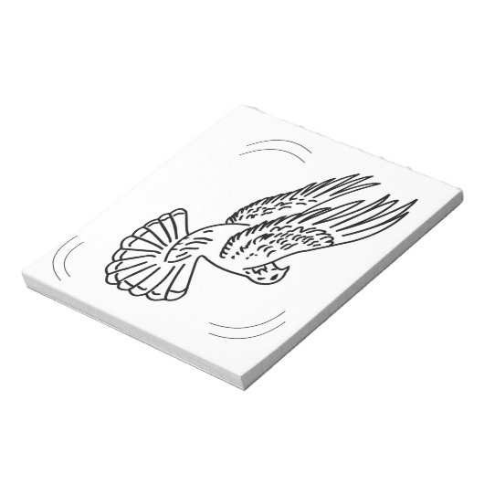 Rollerduif in Actie Notitieblok (Linkerzijde)