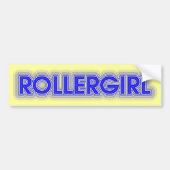 rollergirl bumpersticker (Voorkant)