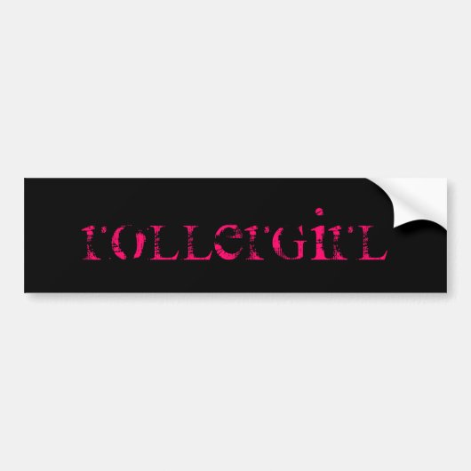 ROLLERGIRL BUMPERSTICKER (Voorkant)