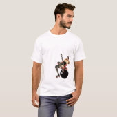 Rollergirl op een Wrecking Ball T-shirt (Voorkant volledig)