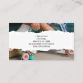 Rollerinstructeur Schaats Visitekaartje (Achterkant)