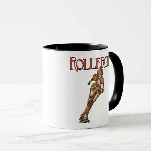 Rollermeisjesstoorzender Mok (Voorkant rechts)