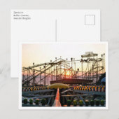 RollerOnderzetter, hoogte zeewaarts NJ-Vintage Briefkaart (Voorkant / Achterkant)