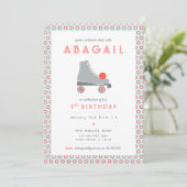 Rollerpartij Schaats Kaart (Staand voorkant)