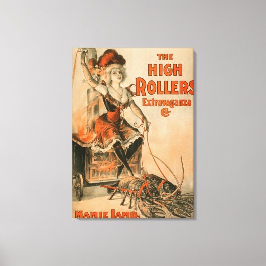 Rollers Extravaganza "Mamie Lamb" spelen Canvas Afdruk (Voorkant)