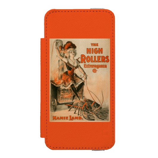 Rollers Extravaganza "Mamie Lamb" spelen Incipio iPhone Portemonnee Hoesje (Voorkant Agenda)