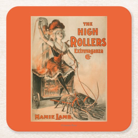 Rollers Extravaganza "Mamie Lamb" spelen Kartonnen Onderzetters (Voorkant)