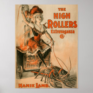 Rollers Extravaganza "Mamie Lamb" spelen Poster