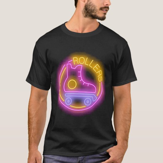Rollers Quad Skate Lichten Quad Skating Fanatic T-shirt (Voorkant)