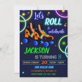 Rollers verjaardagsuitnodiging kaart (Voorkant)